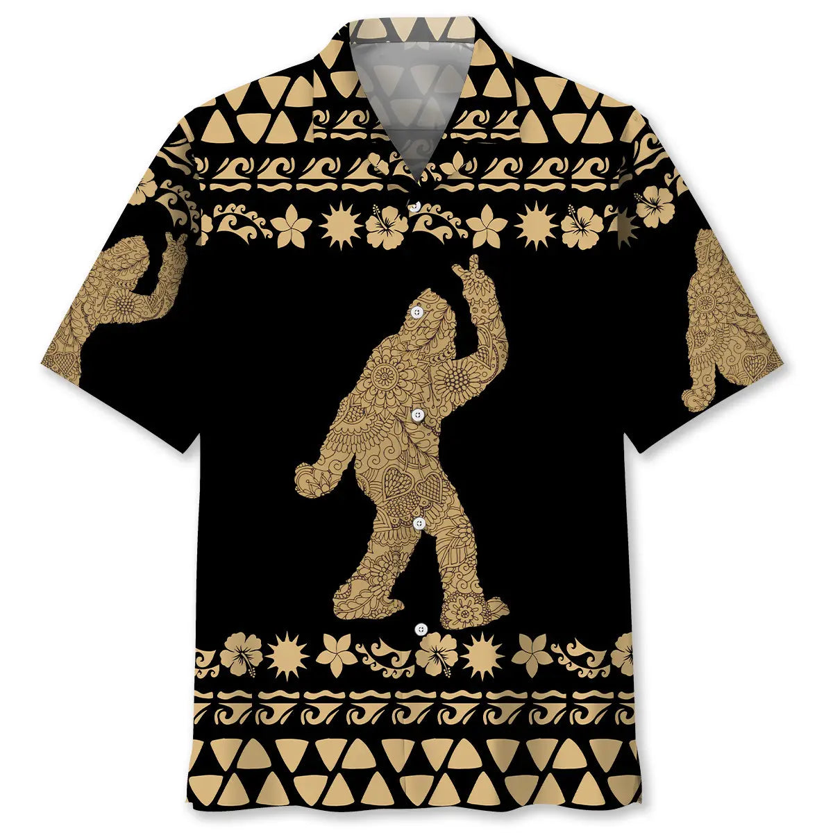 Hawaiian Shirt / Adults / S Floral Bigfoot Hawaiian Shirt