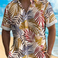 Floral Palm Leaf Casual Loose Men's Hawaiian Shirt