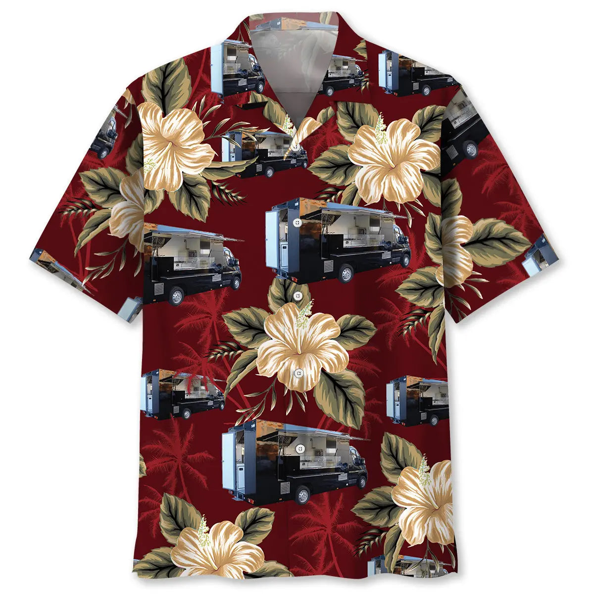 Hawaiian Shirt / Adults / S Floral Street Food Truck Hawaiian Shirt