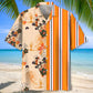 Floral Stripes Surfing Hawaiian Shirt