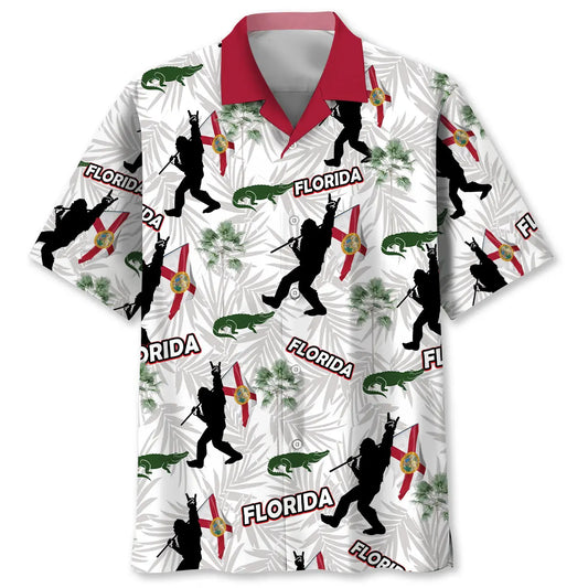 Hawaiian Shirt / Adults / S Florida Proud Bigfoot Hawaiian Shirt