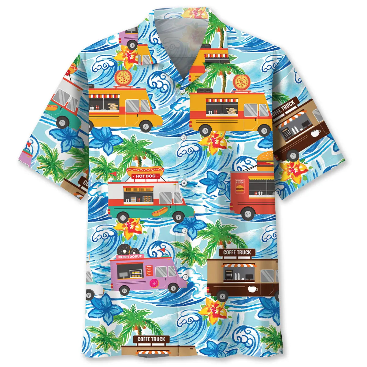 Hawaiian Shirt / Adults / S Food Truck Beach Hawaiian Shirt