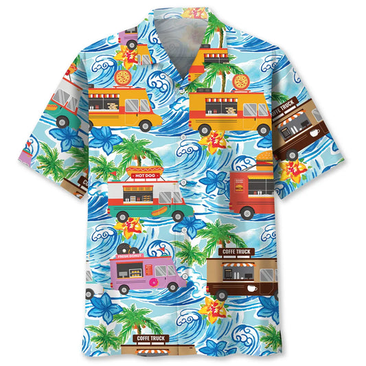 Hawaiian Shirt / Adults / S Food Truck Beach Hawaiian Shirt