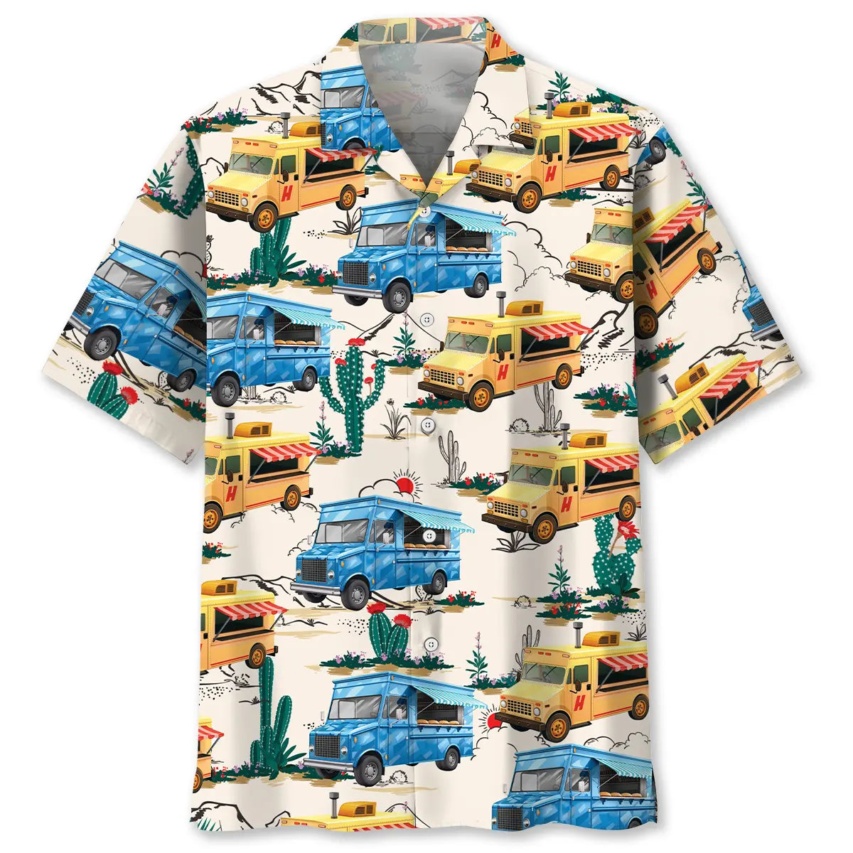 Hawaiian Shirt / Adults / S Food Truck Dessert Hawaiian Shirt