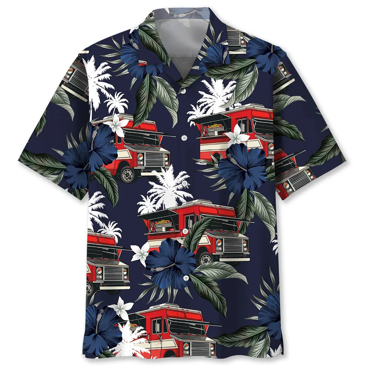 Hawaiian Shirt / Adults / S Food Truck Tropical Blue Hawaiian Shirt