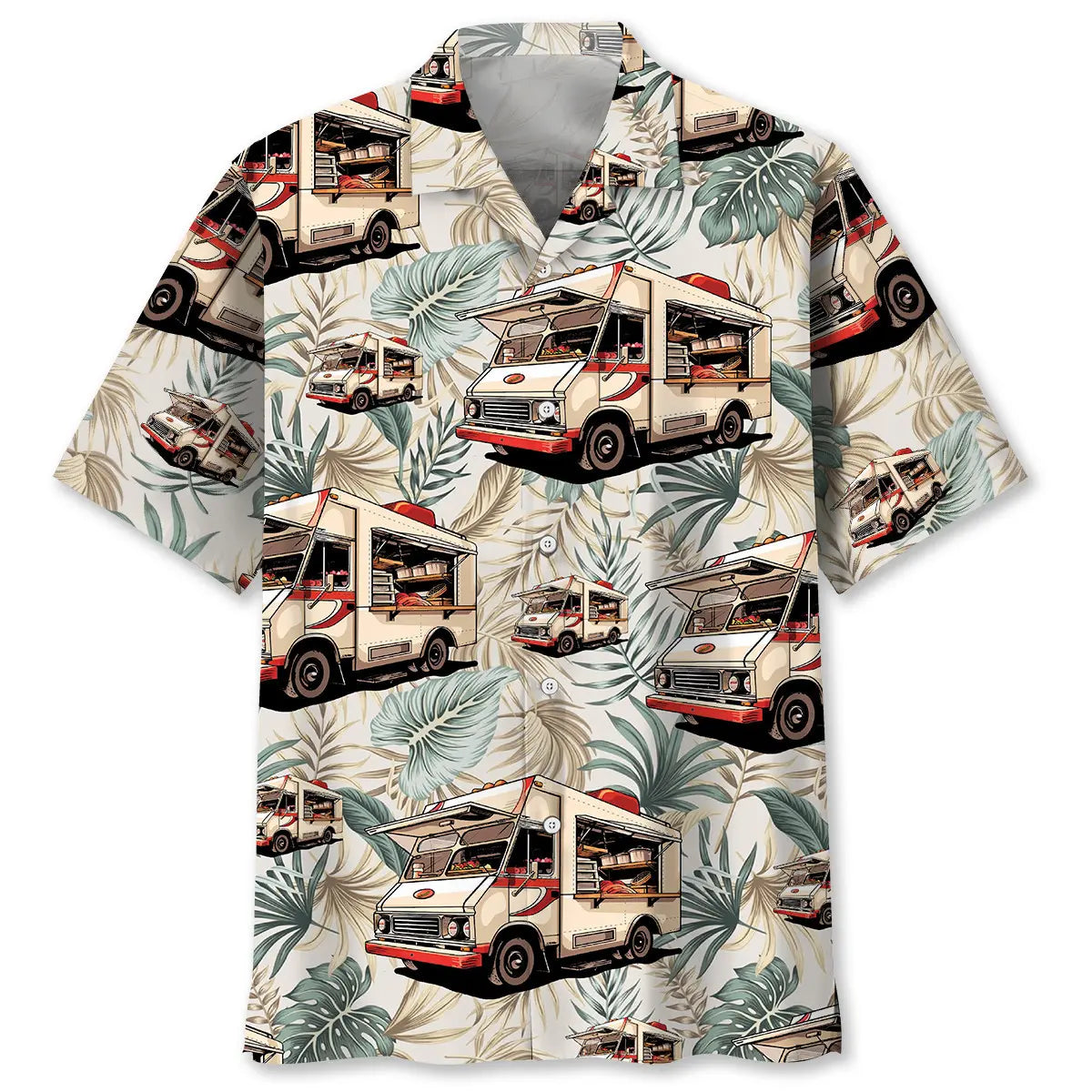 Hawaiian Shirt / Adults / S Food Truck Tropical Vintage Hawaiian Shirt