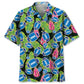 Hawaiian Shirt / Adults / S Football Blue Tropical Hawaiian Shirt