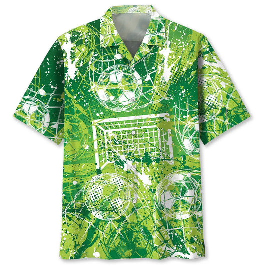 Hawaiian Shirt / Adults / S Football Goal Hawaiian Shirt
