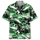 Hawaiian Shirt / Adults / S Football Green Hawaiian Shirt