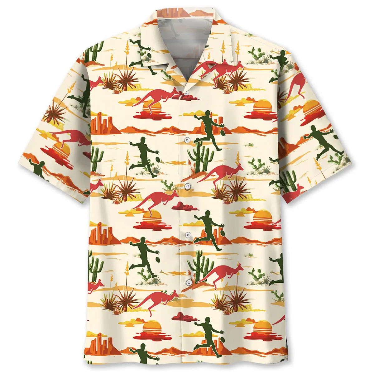 Hawaiian Shirt / Adults / S Football Lover Desert Hawaiian Shirt