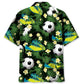 Football Tropical Green Hawaiian Shirt