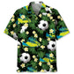 Hawaiian Shirt / Adults / S Football Tropical Green Hawaiian Shirt