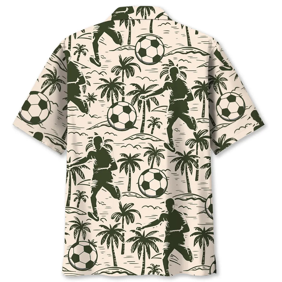 Football Tropical Palm Tree Hawaiian Shirt