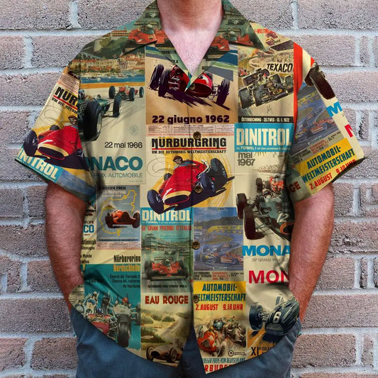 Hawaiian Shirt / Adults / S Formula One Unisex Hawaiian Shirt Aloha Shirt Summer Vibe Gifts For Racing Lovers