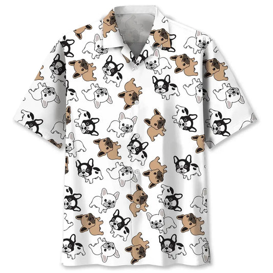 Hawaiian Shirt / Adults / S French Bulldog Lovers Hawaiian Shirt