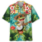Hawaiian Shirt / Adults / S Frog Playing Banjo Hawaiian Shirt
