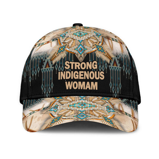 Strong Indigenous Woman Native Heritage Style – Classic Cap