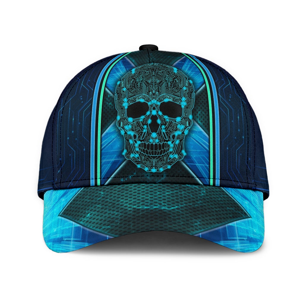 Modern Electric Skull Tech Style – Classic Cap