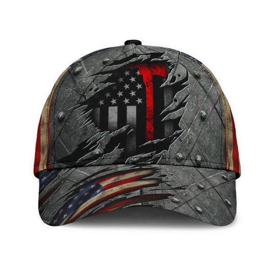 Back The Red Crack American Flag – Classic Cap