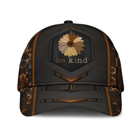 Sunflower Be Kind Positive Message – Classic Cap