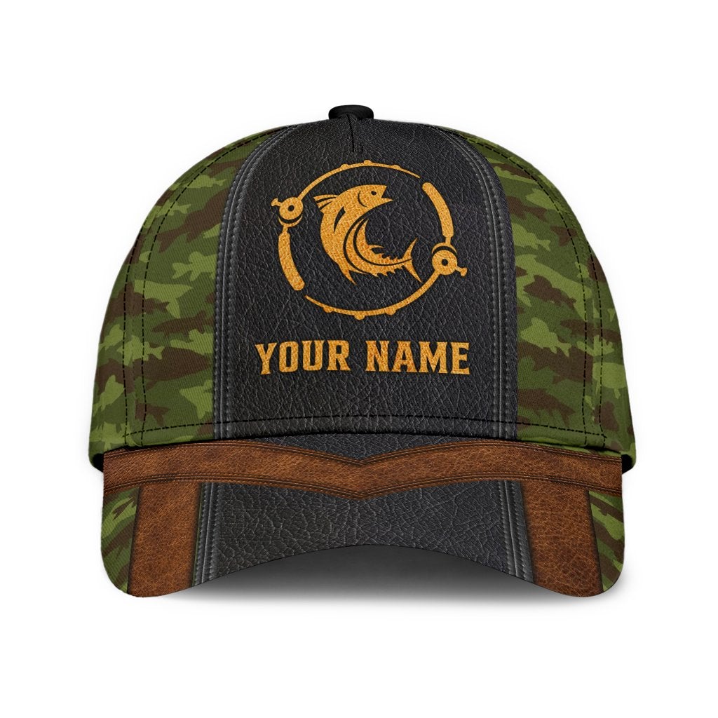 Custom Fishing Camouflage Personalized Name – Classic Cap