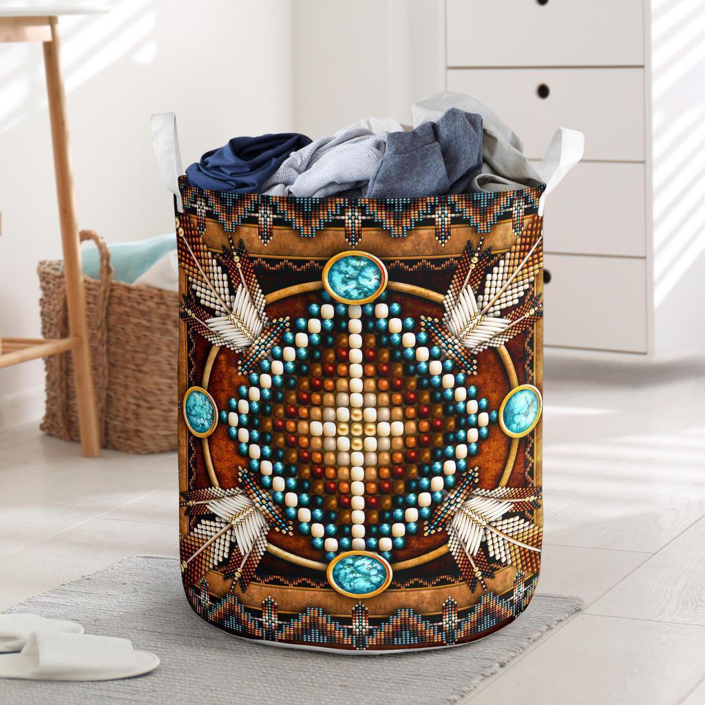 Native Americans Legend Life Limited 12 – Laundry Basket - LAUB03NGA230222-Owls Matrix