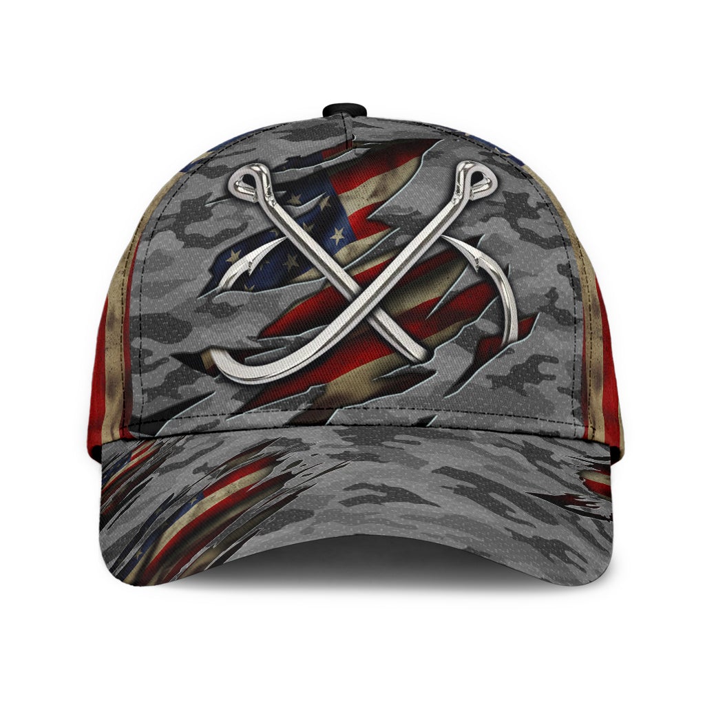 Fishing Camouflage Carbon Grey – Classic Cap
