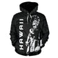 Hawaii Warrior Helmet Art - 3D Hoodie