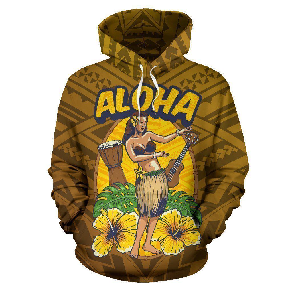 Aloha Hula Dance Art - 3D Hoodie