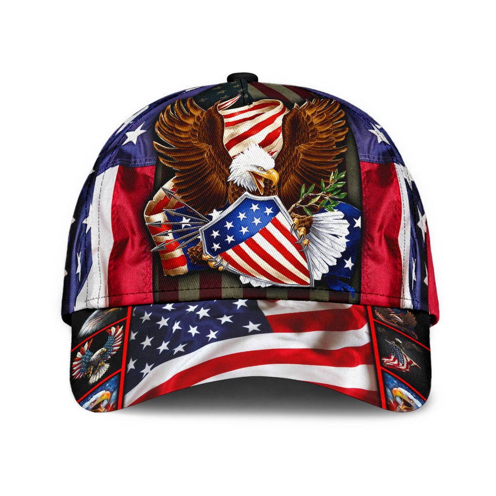 Eagle American Flag Patriotic Style – Classic Cap