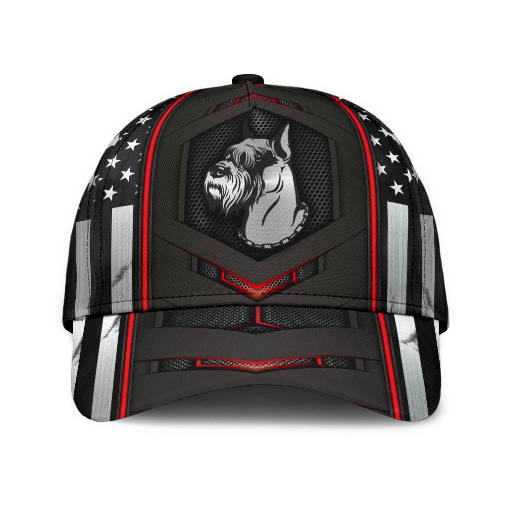 Schnauzer Red Pattern Dog Lover Style – Classic Cap