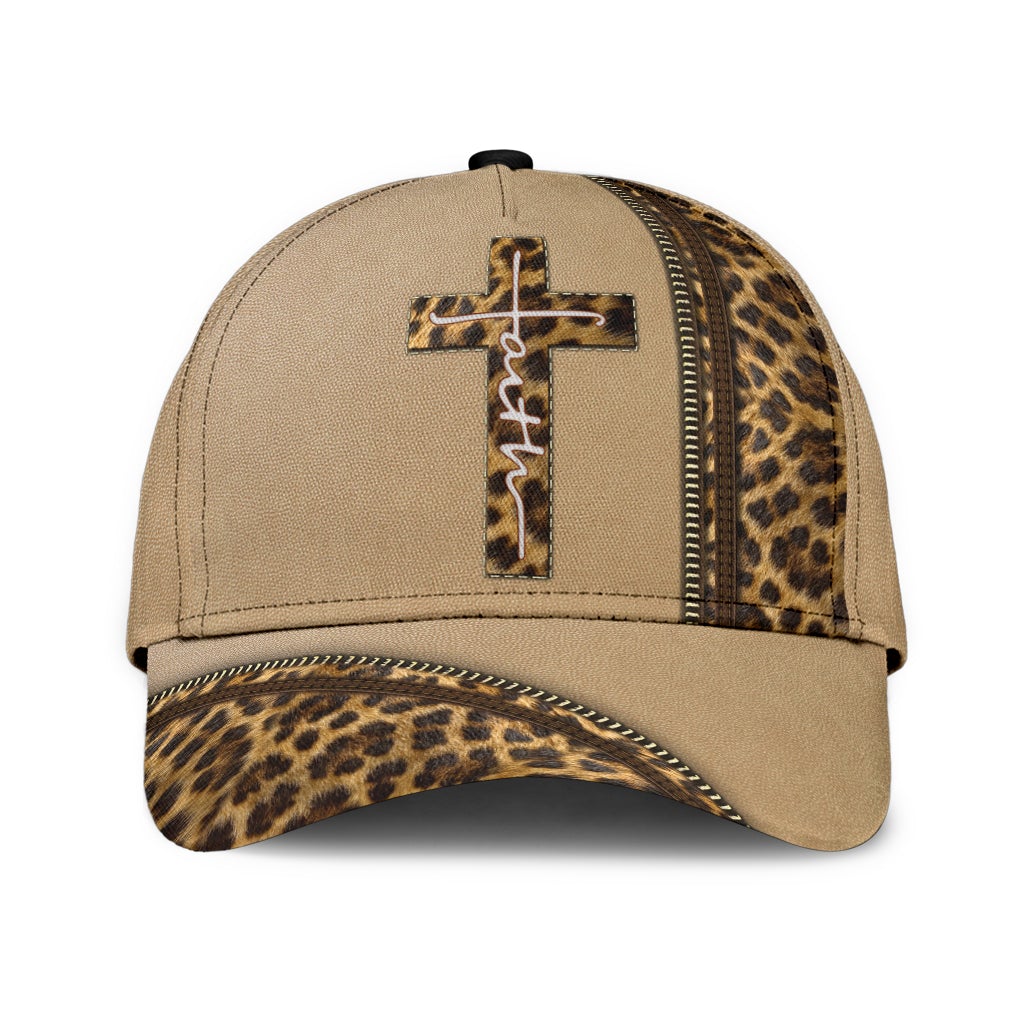 Leopard Faith Cross – Classic Cap