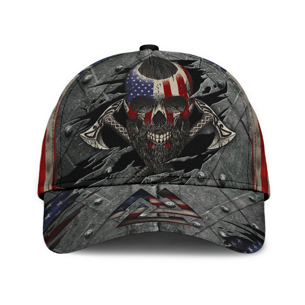 Viking American Flag Vibes – Classic Cap
