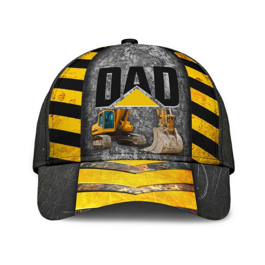 My Dad Is Excavator Family Humor Style – Classic Cap