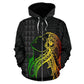 Hula Girl Turtle Hibiscus Art - 3D Hoodie