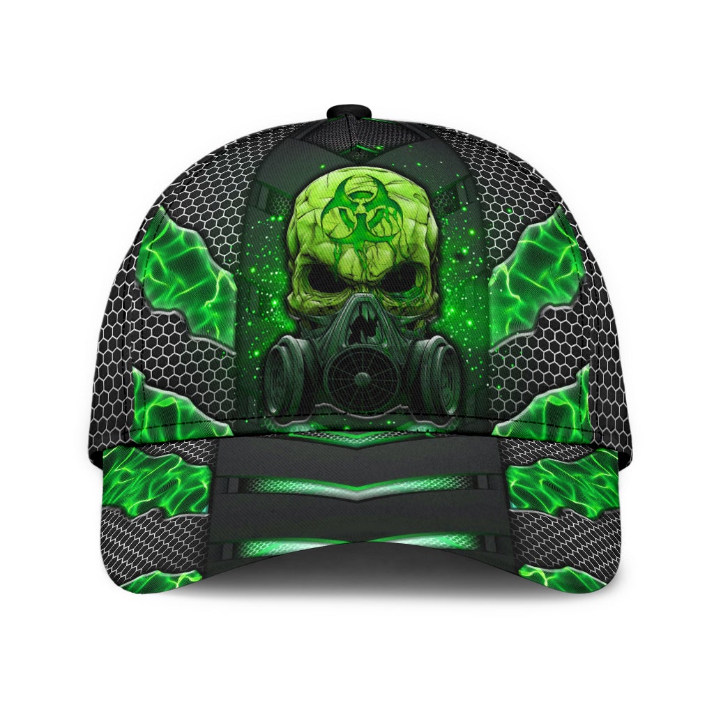 Green Skull Electric Pattern – Classic Cap