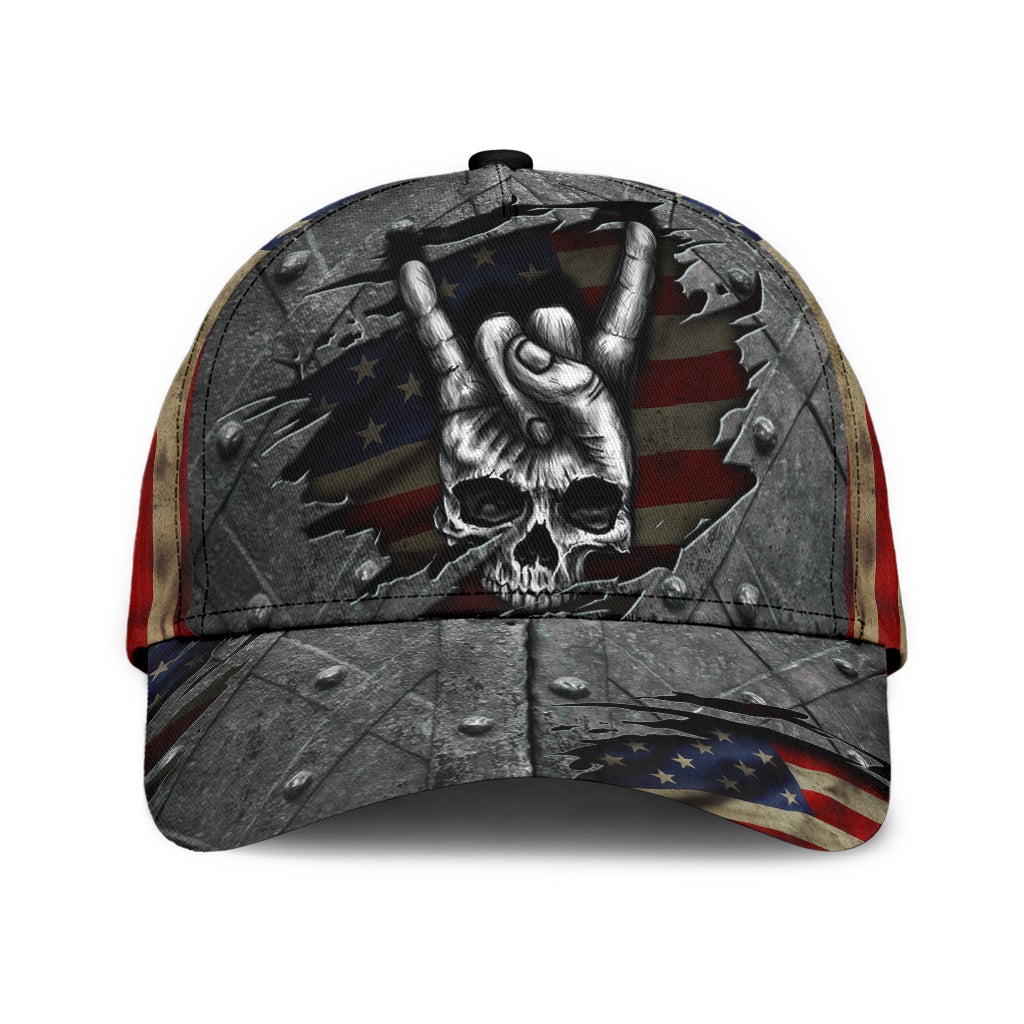 Skull Zero Care Given American – Classic Cap