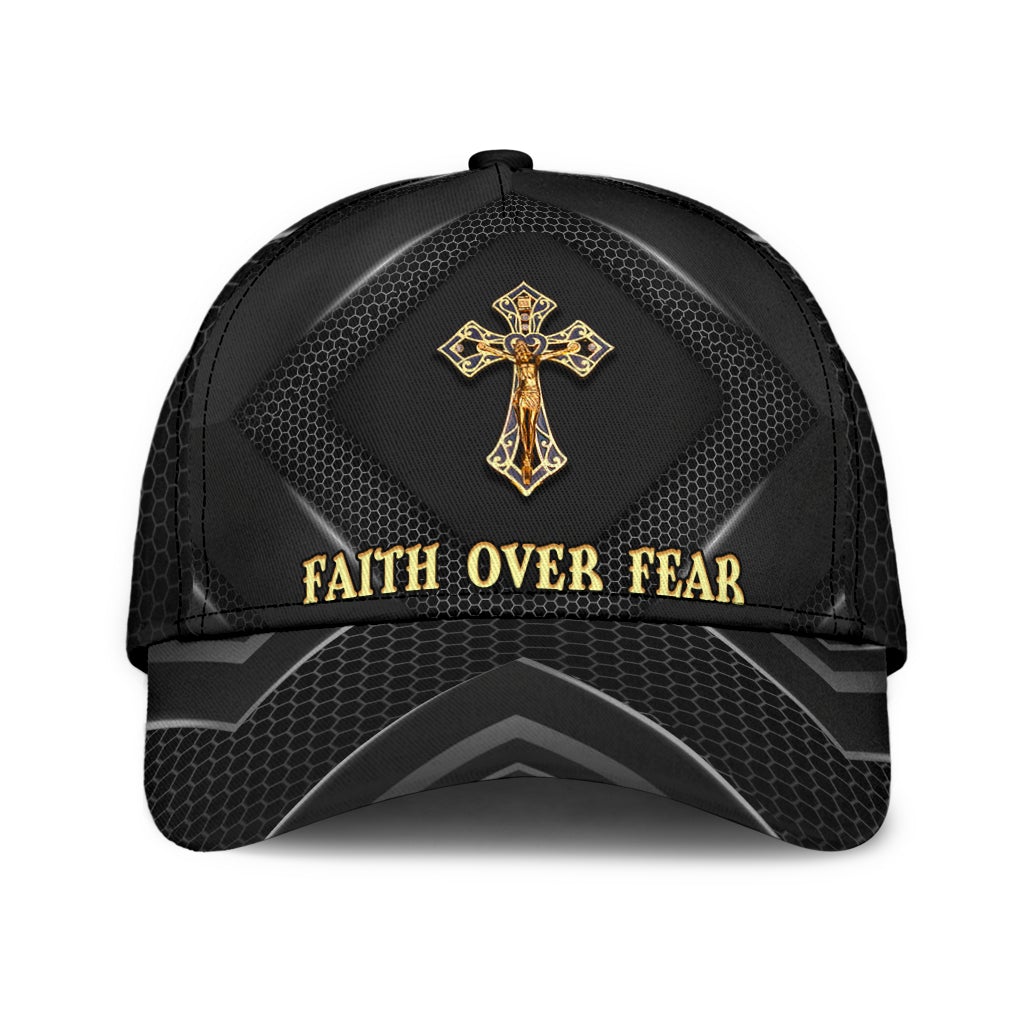 Faith Over Fear Jesus Motivation Style – Classic Cap