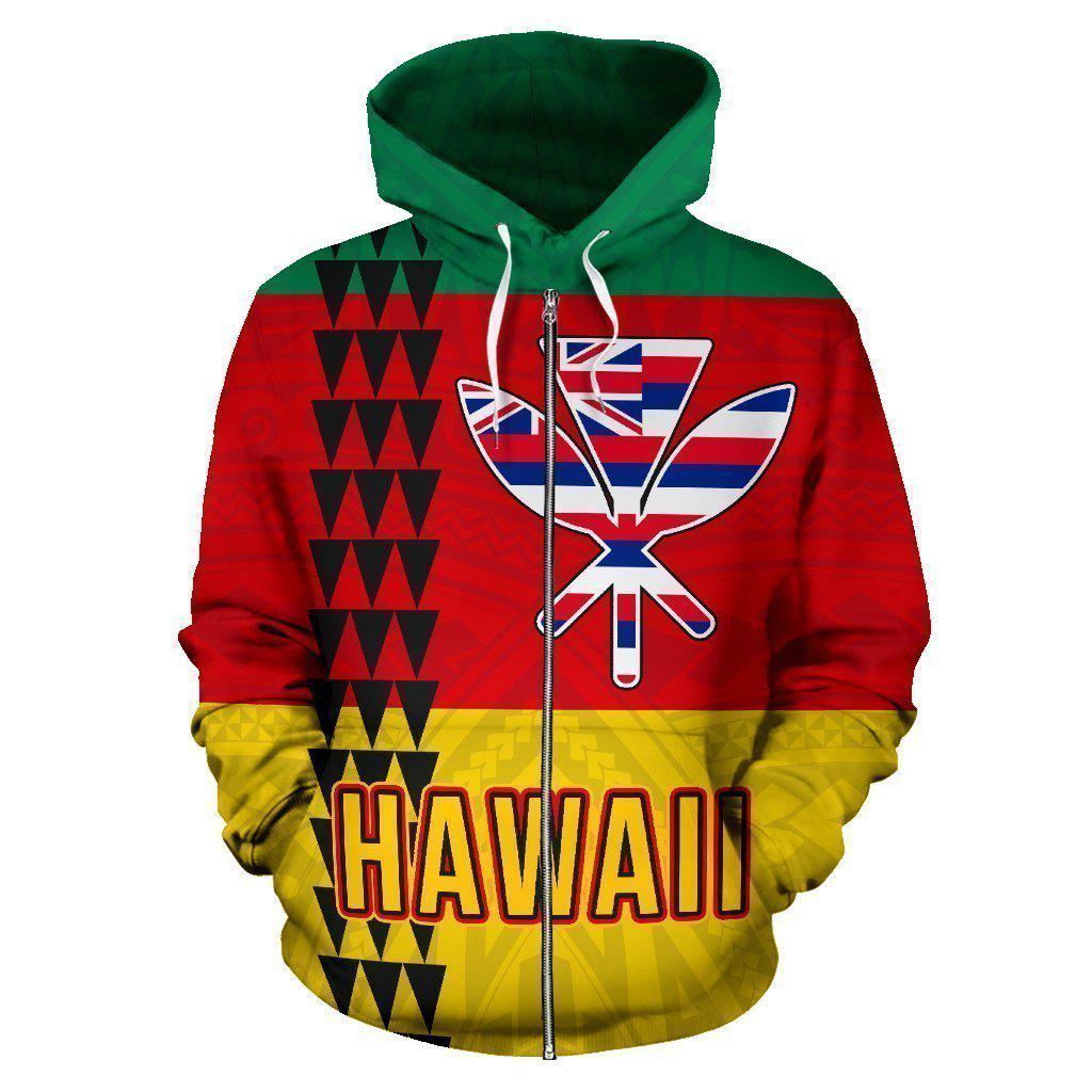 Hawaii Kanaka Flag Art - 3D Hoodie