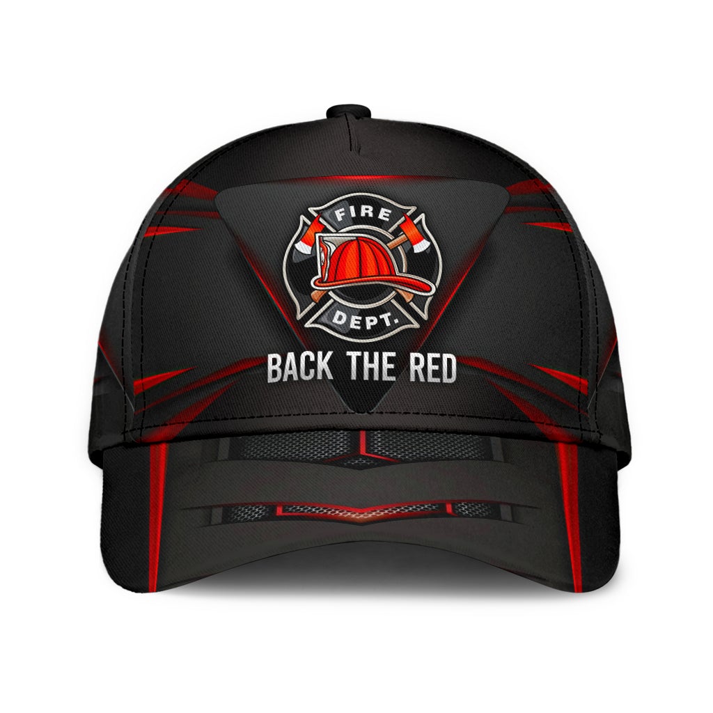 Firefighter Back The Red Carbon – Classic Cap