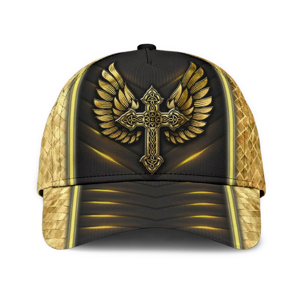 Faith Cross Angel Wings – Classic Cap
