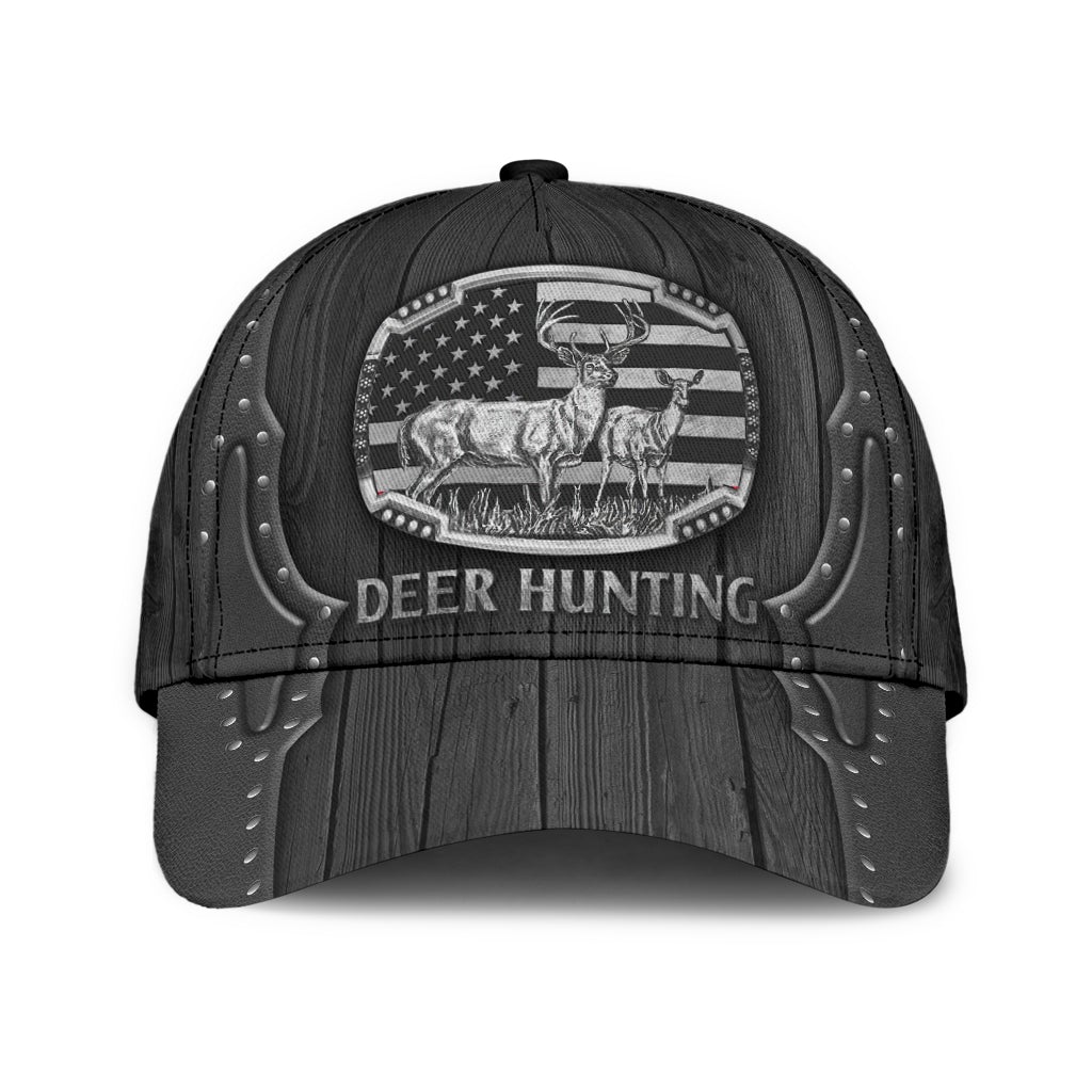 Wooden Pattern Deer Hunting – Classic Cap