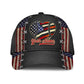 Custom Baseball Mom Heart American Flag – Classic Cap