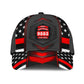 Custom Firefighter US Flag Red Carbon Rank – Classic Cap