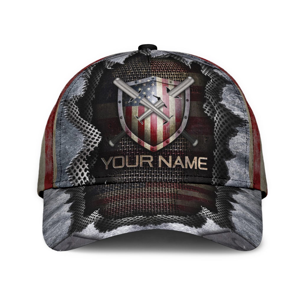 Custom American Baseball Shield – Classic Cap