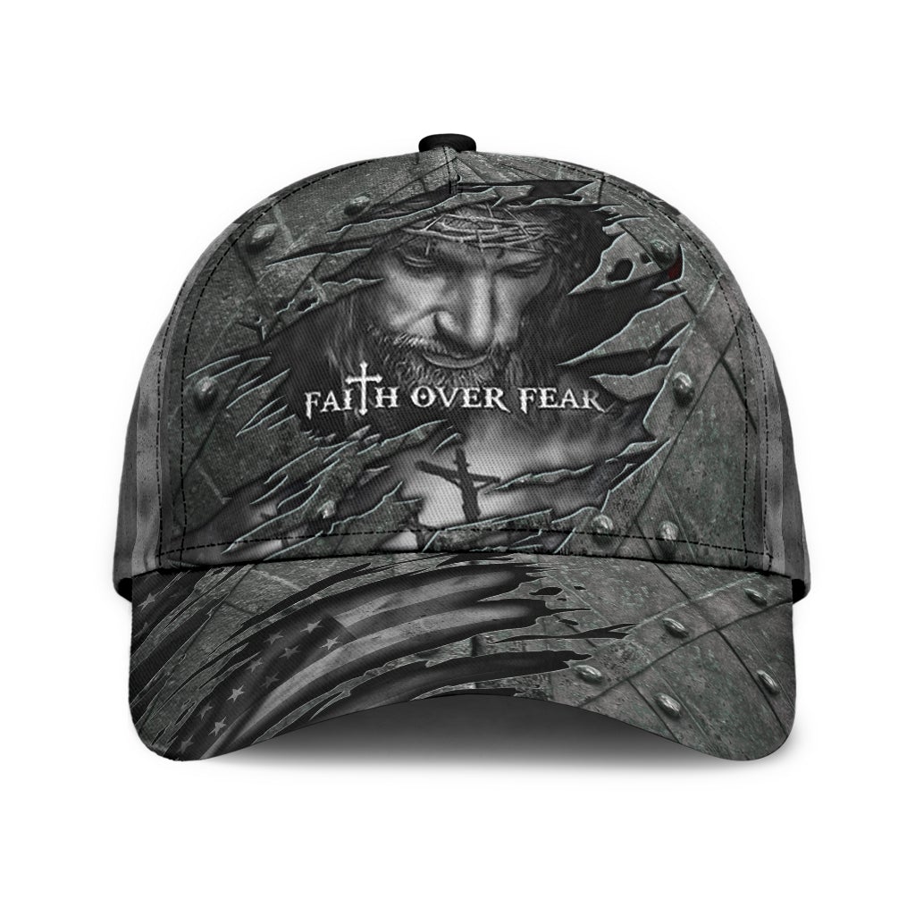 Faith Over Fear Black Style – Classic Cap