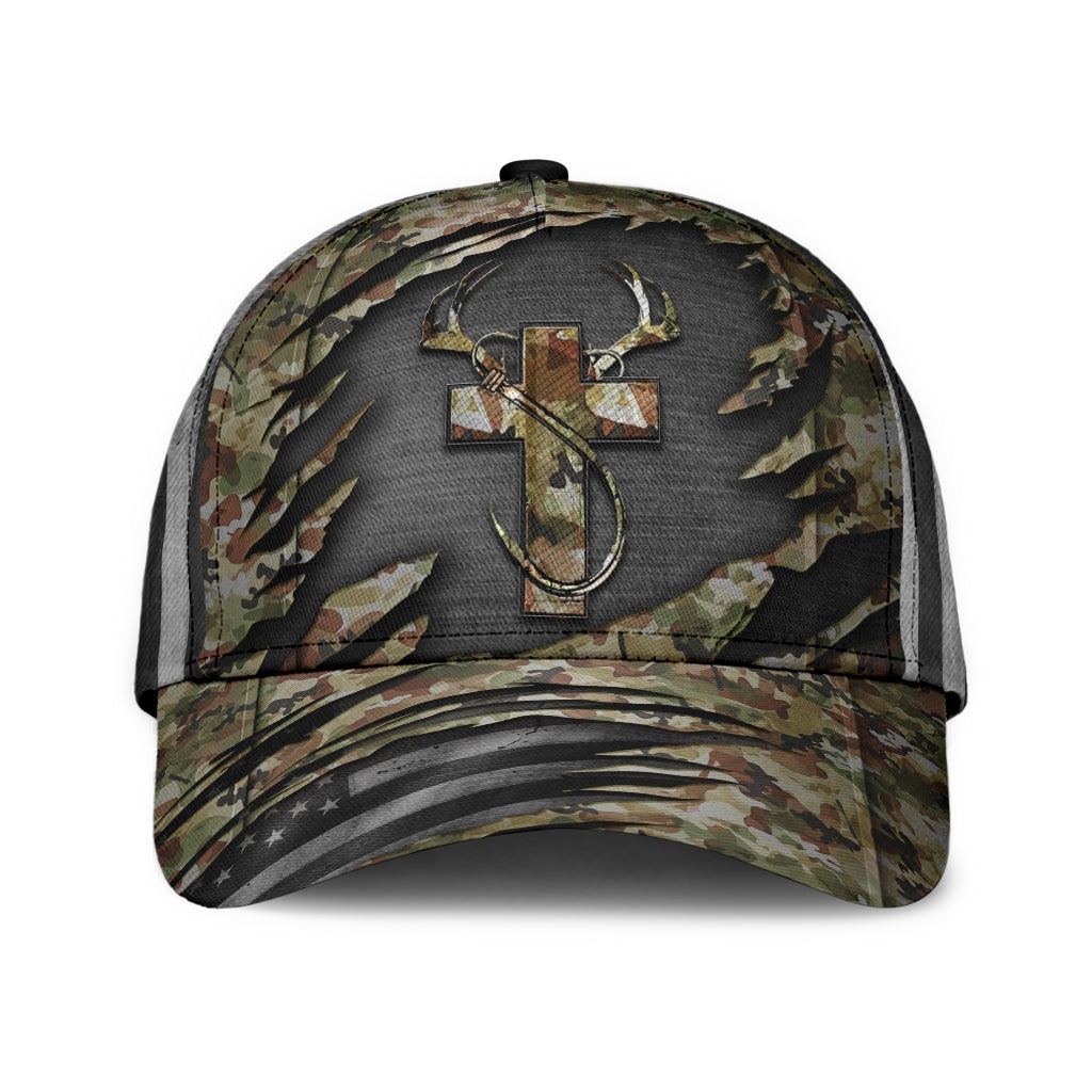 Faith Hunting Fishing Camo – Classic Cap