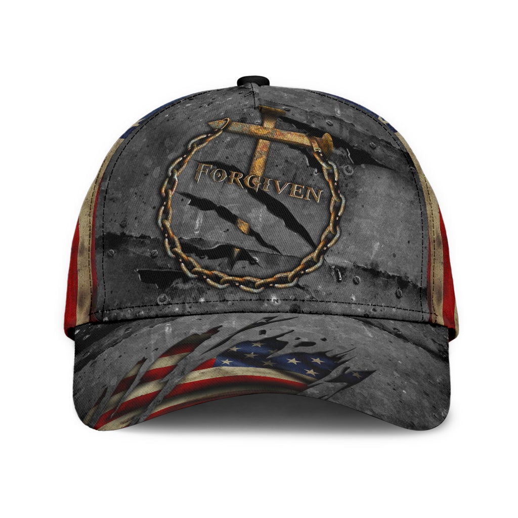 Faith Forgiven American Flag – Classic Cap
