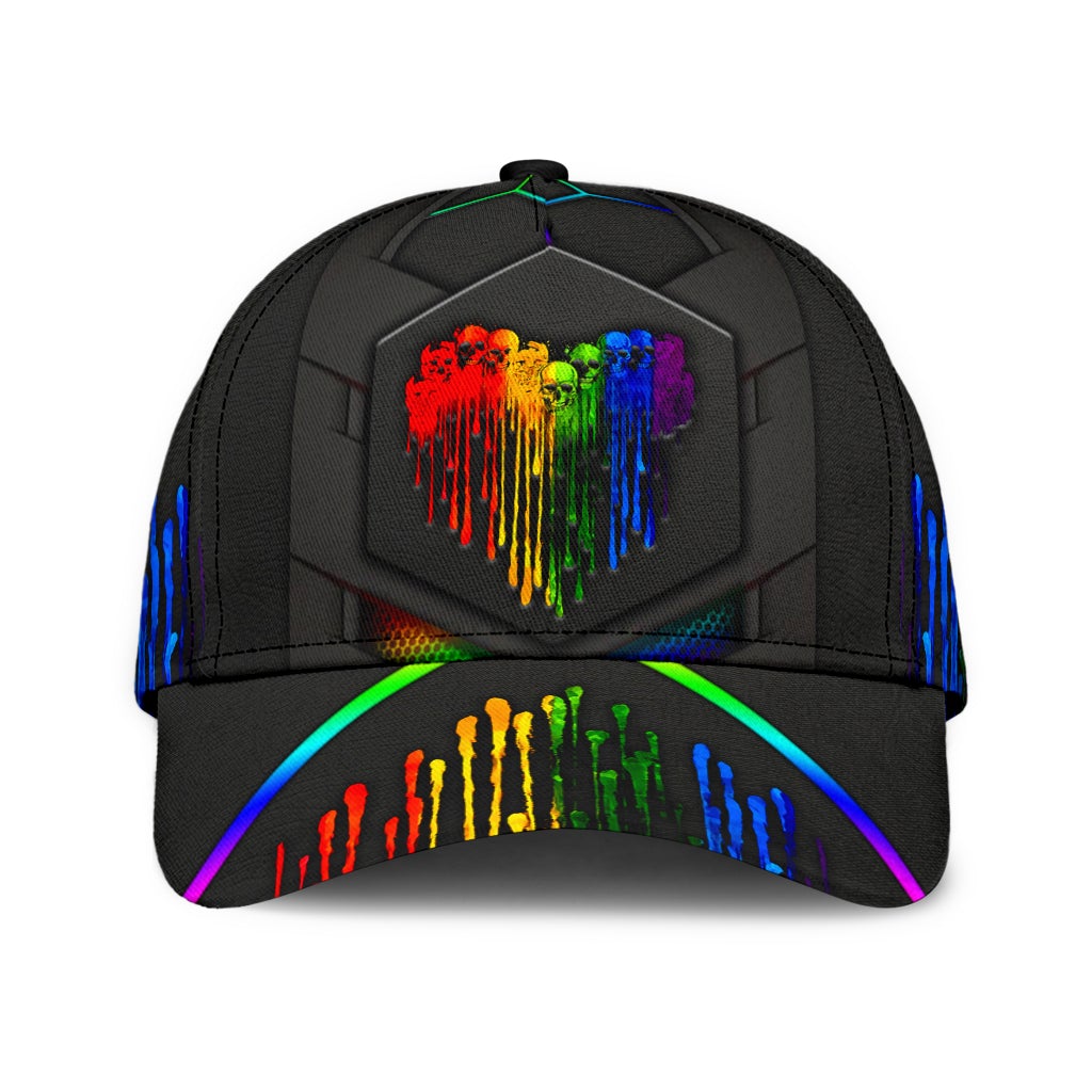 LGBT Skull Love Pride Style – Classic Cap