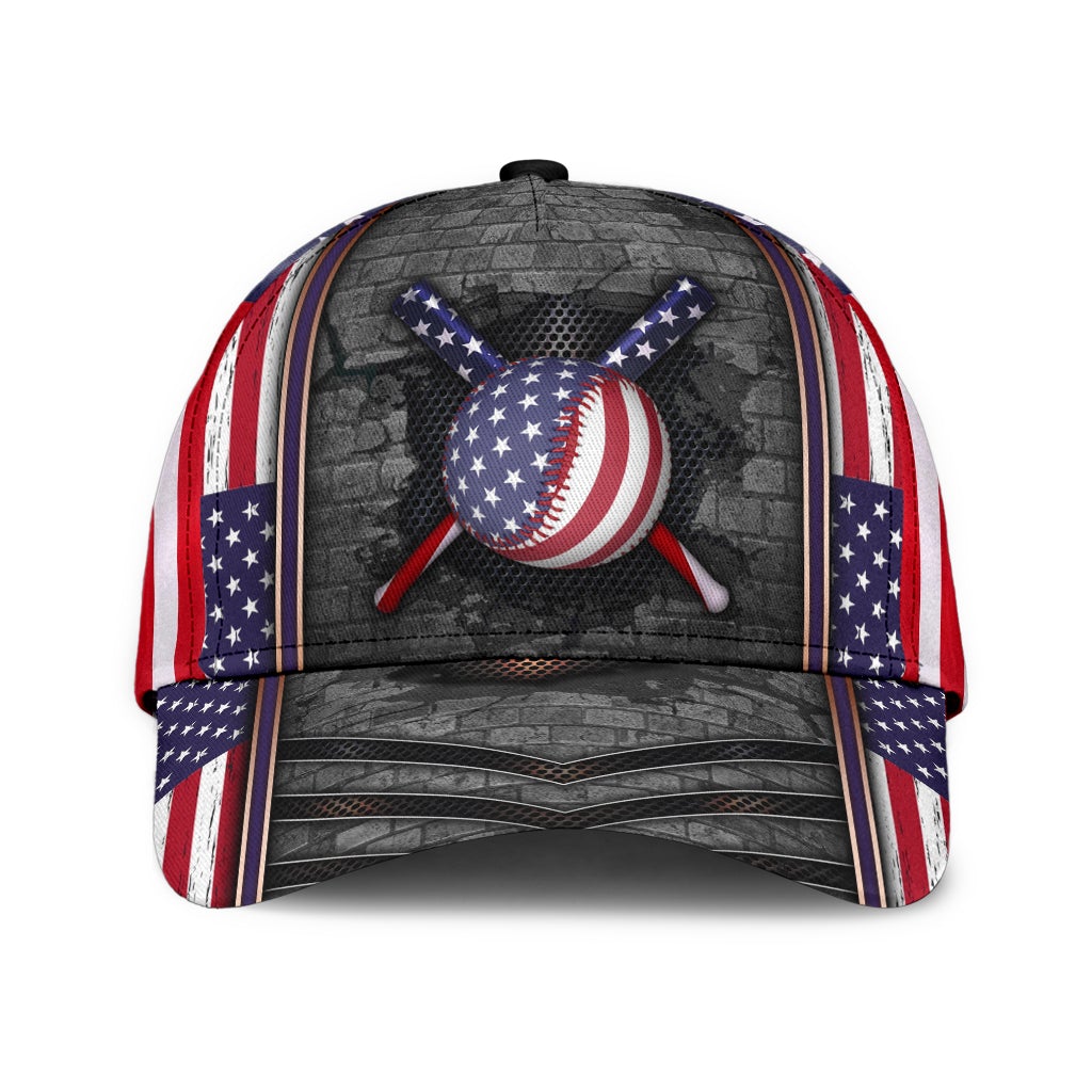 Baseball Wall Crack Pattern – Classic Cap